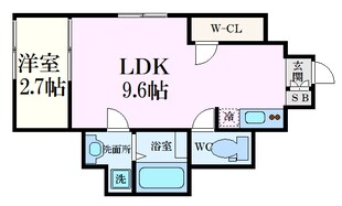 Ｐａｂｌｏ長束の物件間取画像